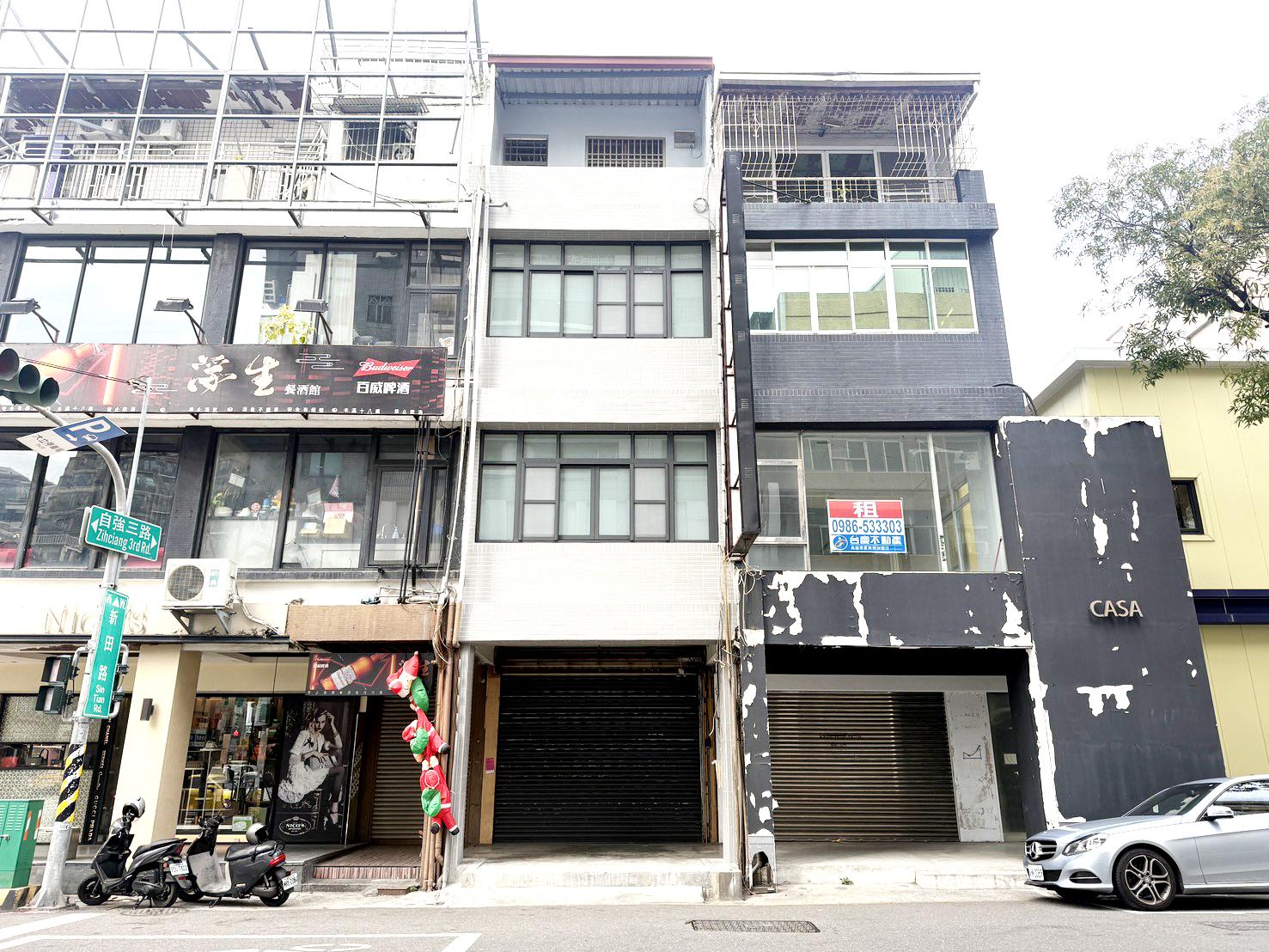 漢神本館自強新田路上透天騎樓精品店面